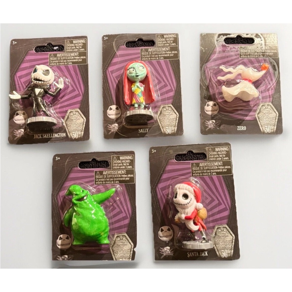 Nightmare Before Christmas Full Set of 5 Mini Figures